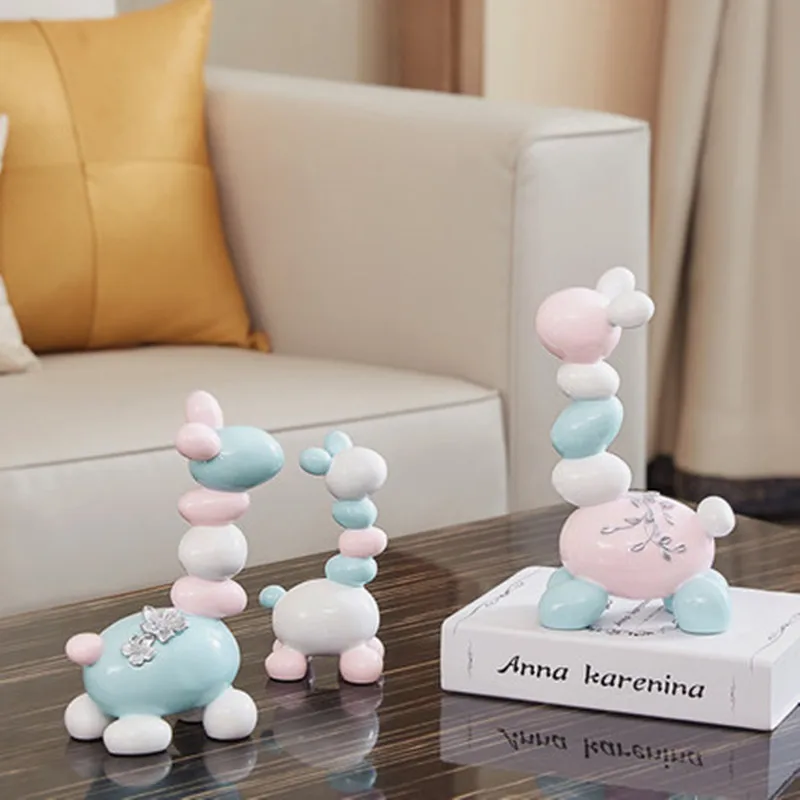 

3PCS/SET Modern Creative Cute Animal Family Three Deer Ornaments Home TV Cabinet Living Room Desk Decorations M1990