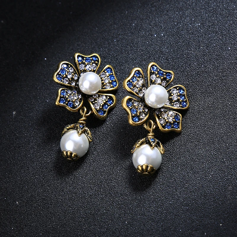 Женские серьги в виде цветка KISS ME серьги-подвески из сплава цинка имитация