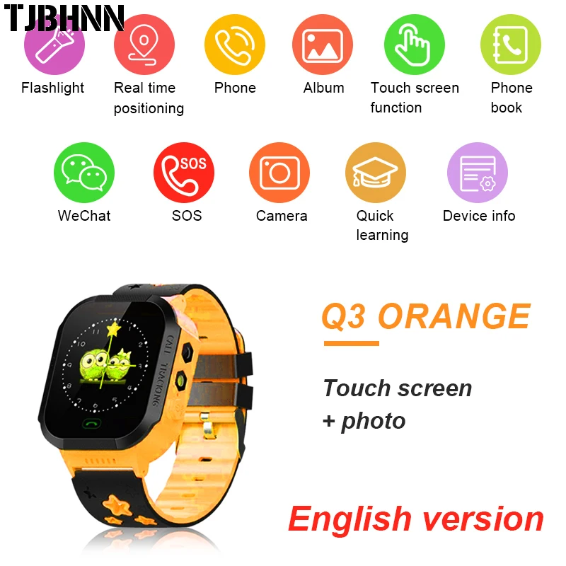 Детские Смарт-часы для детей камера безопасности SIM вызов LBS SOS наручные часы