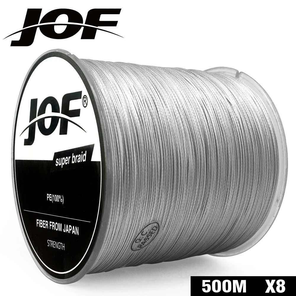 Рыболовная леска JOF 8 Strands 500M PE плетеная улучшенный Экстремальный супер сильный 22LB