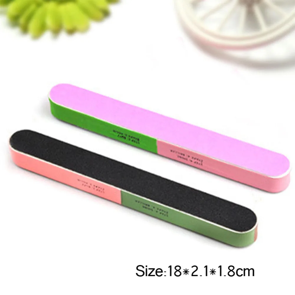 6 стронние кубики снимает Гель лак файл Артикул губка полоса инструменты для