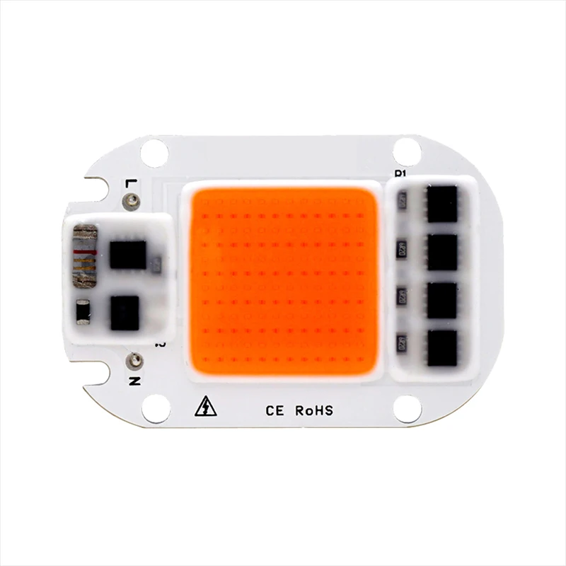 

10PCS LED COB Chip For Grow Light Full Spectrum Smart IC 50W 30W 20W Input AC 220V LED Bead For DIY Plant Seedling Grow Lamp