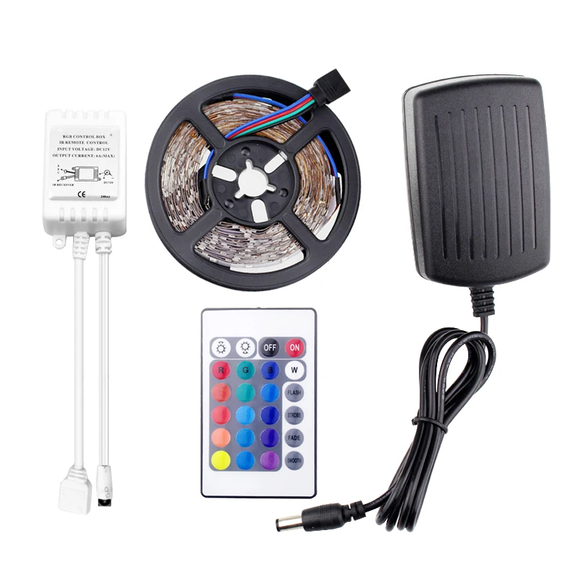 SMD 2835 rgb Светодиодная лента 12 в 5 м 60 светодиодов/м светоизлучающая Диодная