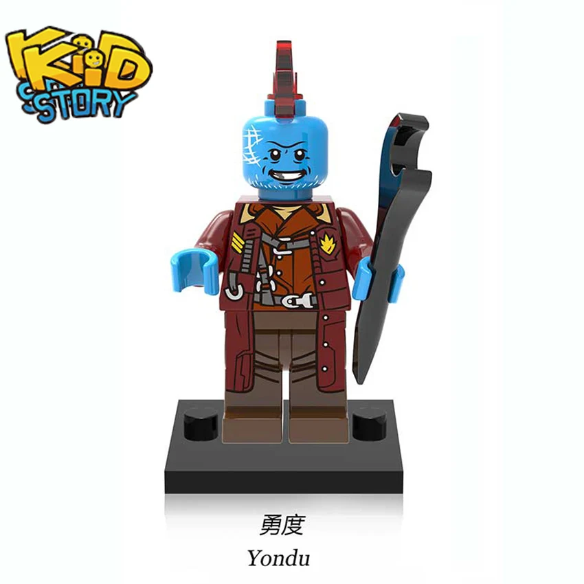Мини-конструктор с супергероями Marvel Galaxy Guard ракета-Супергерой Gamora Groot deadpour Yondu Batman