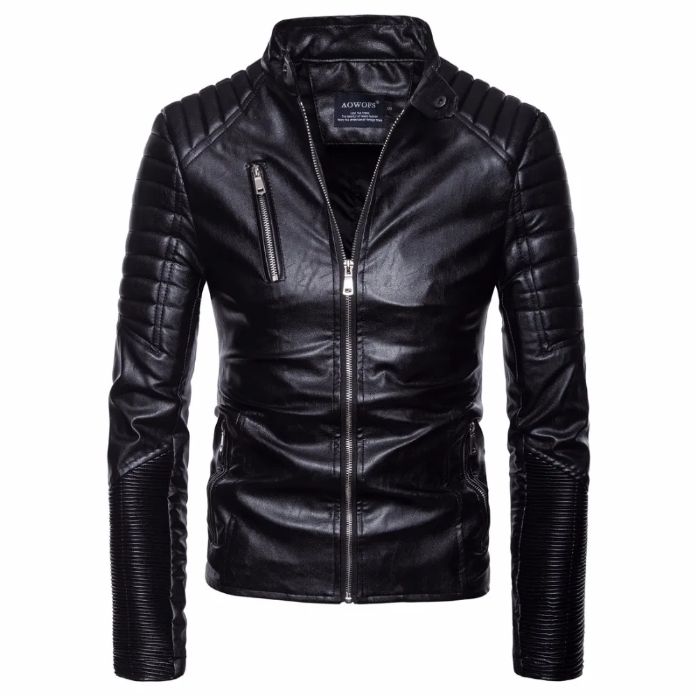 

Мужские Осенне-зимнее пальто куртка Veste Homme мульти молния мотоциклетная куртка из искусственной кожи, пальто для мужчин, в винтажном стиле, с...