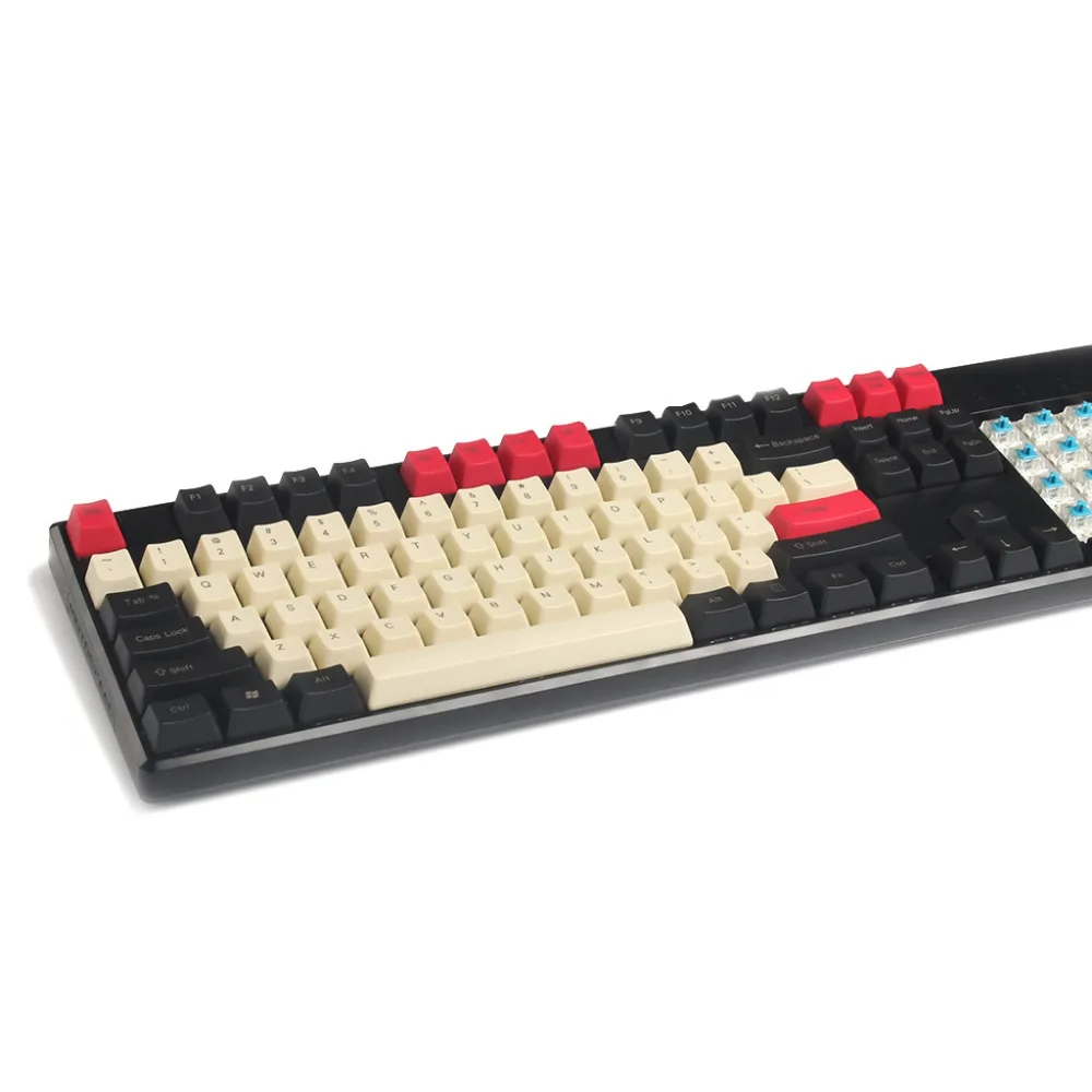 Бесплатная доставка YMDK 108 87 61 Винтажный стиль PBT OEM профиль Keycap для 104 TKL 60% MX