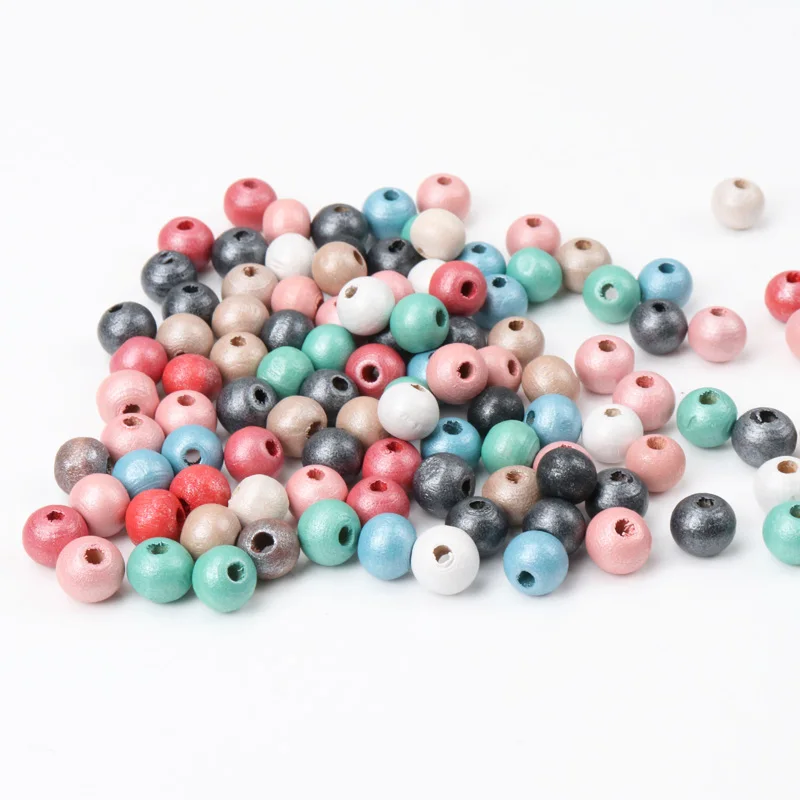 _ Жемчужные цветные круглые бусины-разделители для изготовления ювелирных