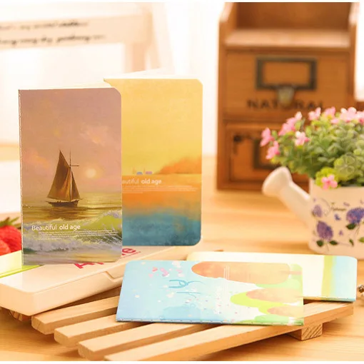 2 предмета океан Стиль тетрадь для студентов дневник упражнения обратите