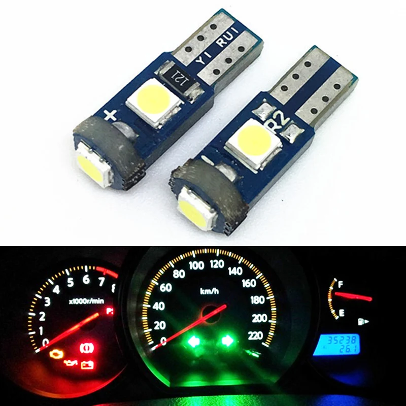 2x Canbus T5 светодиодный светильник 3030 SMD 70 18 37 74 Приборная панель автомобиля лампа