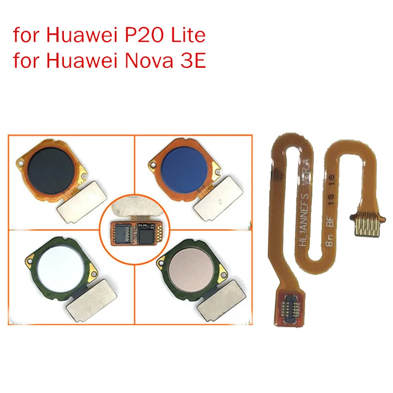 Сканер отпечатков пальцев для Huawei Nova 3E/ P20 Lite шлейф с главной кнопкой клавишей Touch