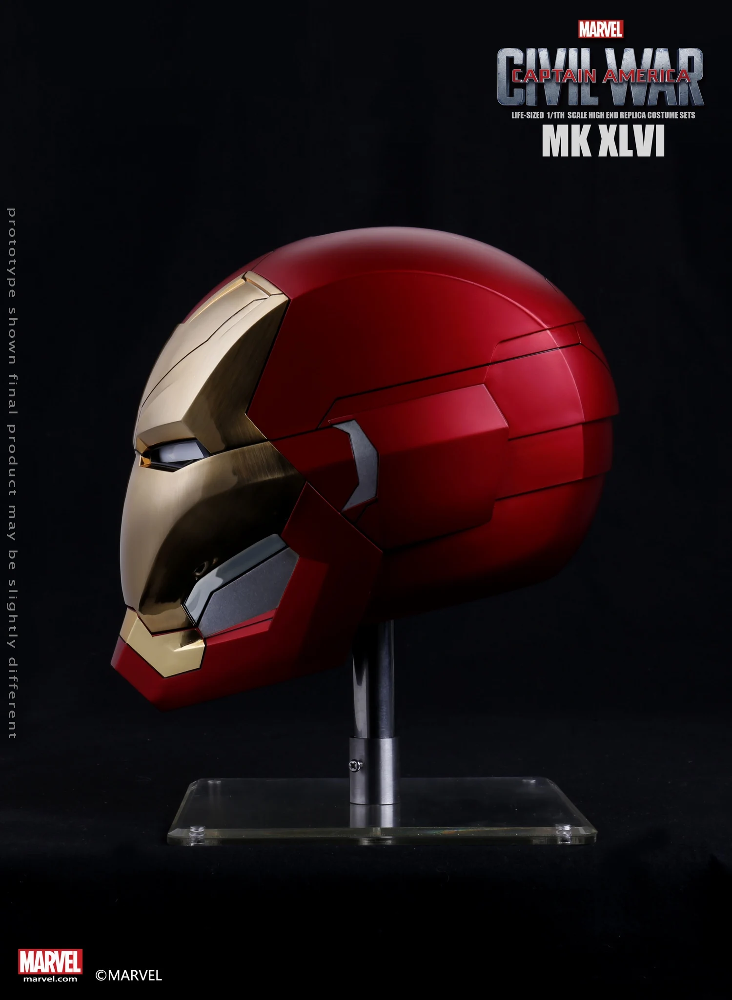Estartek Мститель 1/1 Ironman MK46 шлем ручной управление Электрический открытие версия Коллекция Рисунок для вентиляторы хобби подарок