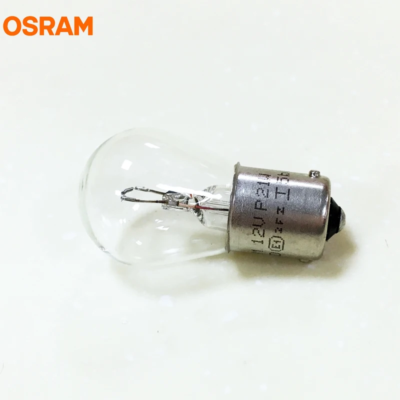 10 шт. OSRAM 7506 P21W S25 BA15s 12V 21 Вт оригинальная линия для металлических протезов фары указателя поворота стоп-сигнала OEM Автомобильные галогеновые лампы