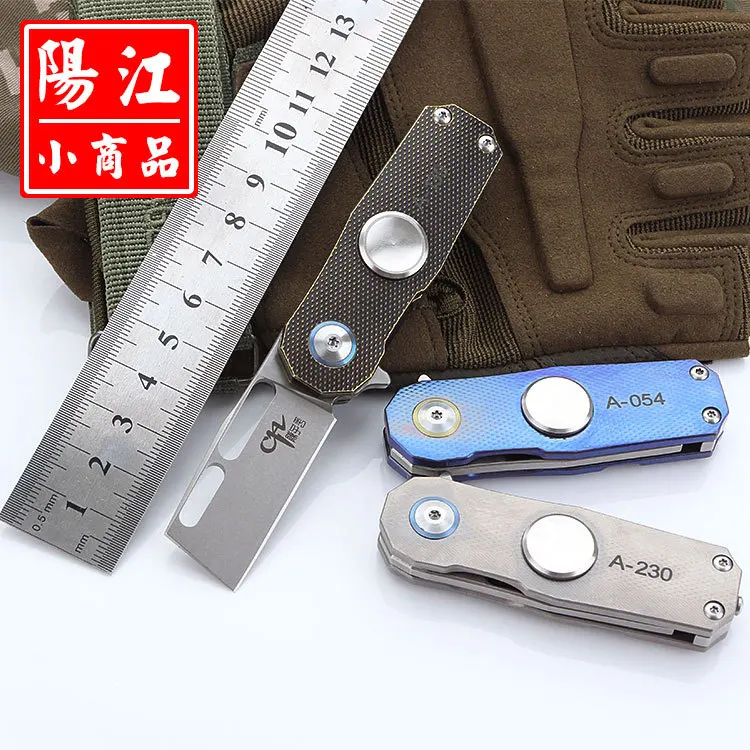 Коллекция складной карманный Охота Ножи для шашлыков и счетчик Титан сплав S35VN