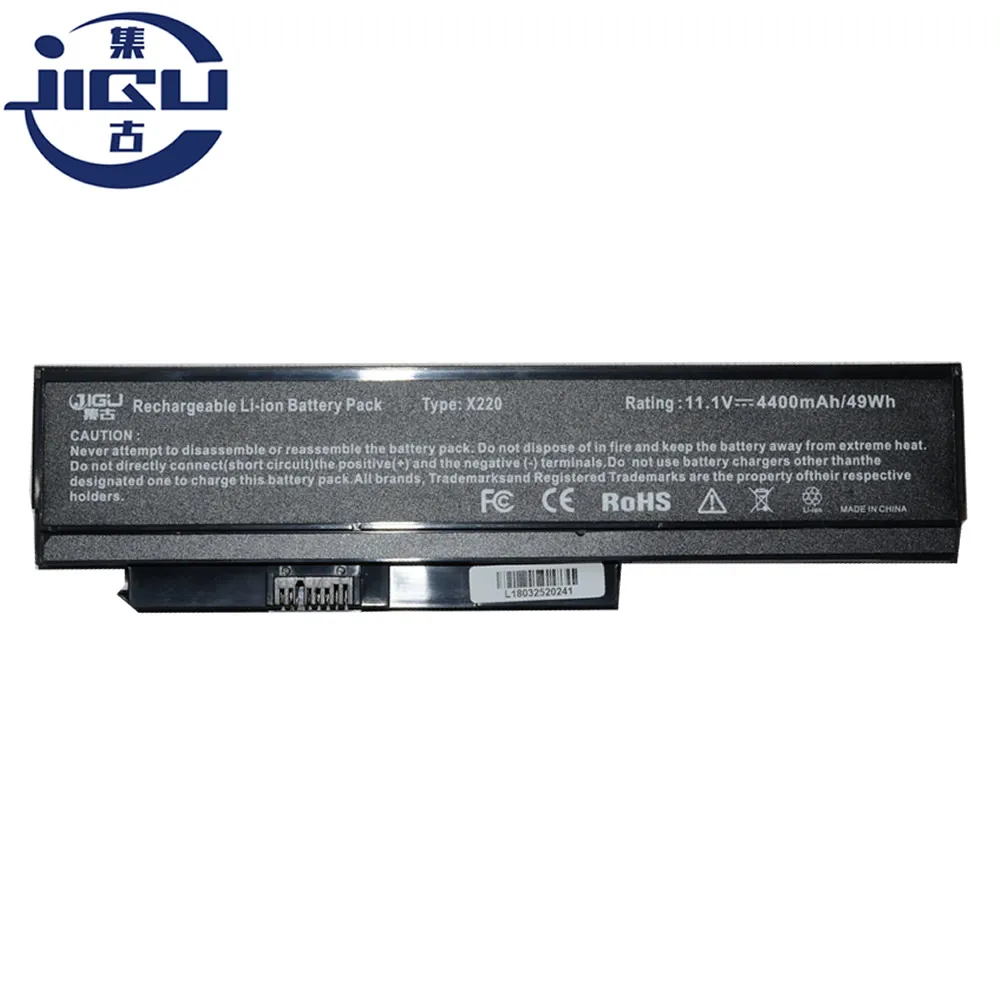 Аккумулятор JIGU для ноутбука Lenovo ThinkPad X220 X220i 0A36282 42T4875 ASM 42T4862 FRU 42T4863 42T4873 42Y4868 42T4861 4400