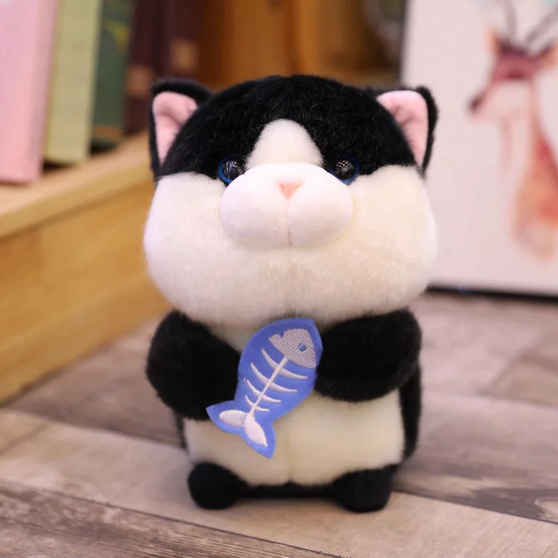 Cat 18 см милый мультфильм панда хомяк Кот плюшевые мягкие игрушки животных для Детское мягкое милые куклы в подарок Подарки Кукла Детская игрушка - Цвет: Cat