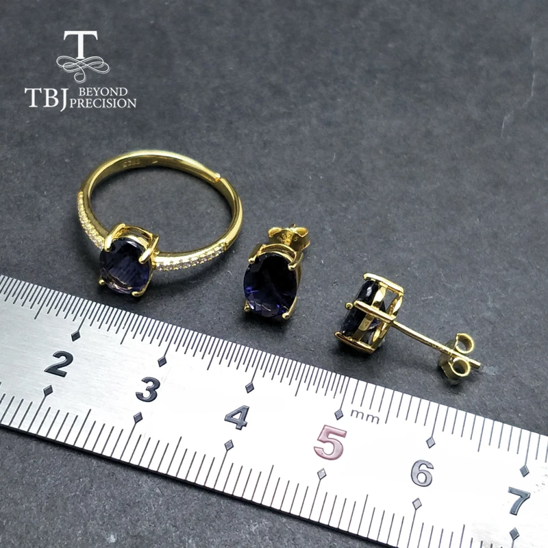 Женский комплект ювелирных украшений TBJ ювелирные украшения из 100% натурального