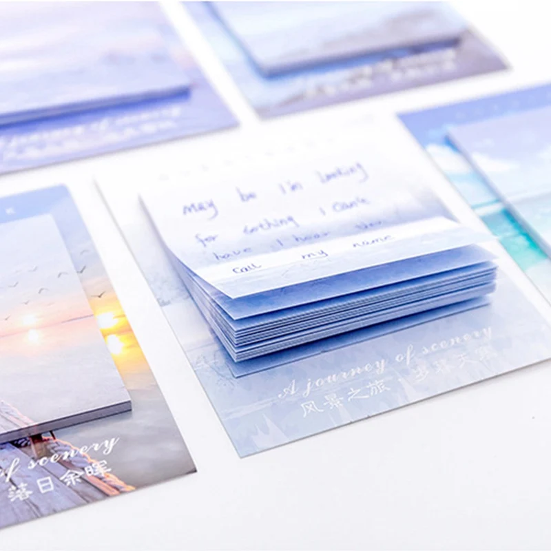 1 шт. новый креативный пейзаж для путешествий блокнот записей бумажный блок