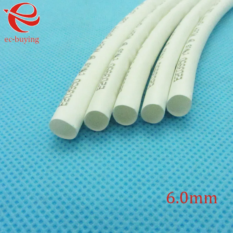 Термоусадочная трубка белая термоусадочная диаметром 6 мм элемент материала 1