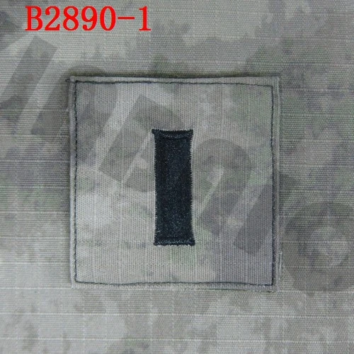 B2890 Вышивка патч A-TACS AU черный дизайн армии США ранг Военная тактика боевой крюк на спине - Цвет: B2890