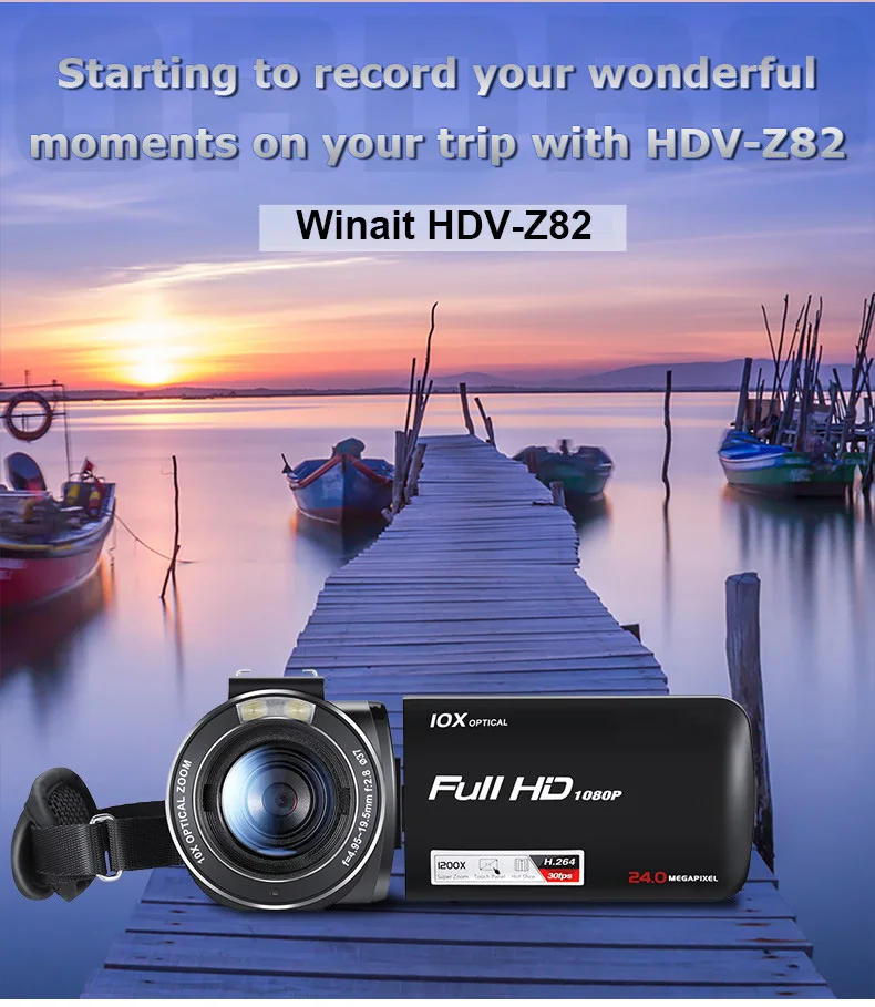 Winait супер высокое качество " TFT дисплей Цифровая видеокамера 24mp 120x зум Full HD 1080p DV Camcoder DVR горячий