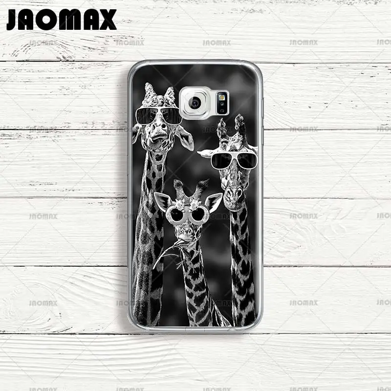 Jaomax Смайл глаз комиксы Жираф Джокер чехол для samsung Galaxy J7 A3 A5 Note 8 3 4 5 J3 J5 прозрачный