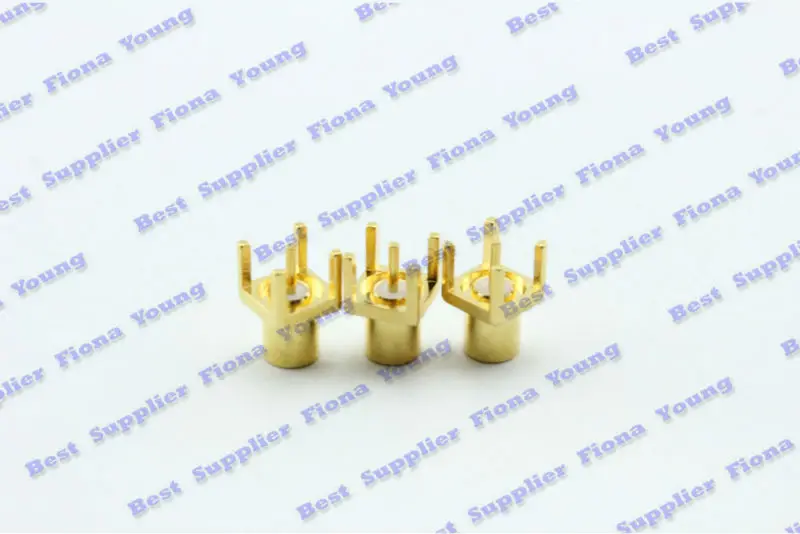 50pcslot Оптовая Продажа РФ коаксиальный Прямо Goldplated Разъем MCX женский печатного