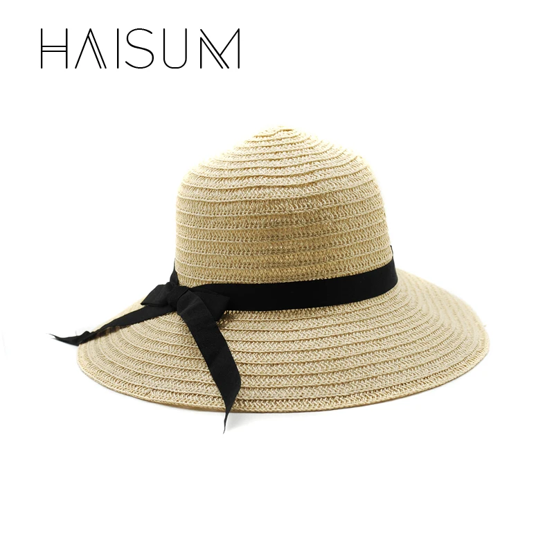 Haisum хит продаж новая модная летняя повседневная женская пляжная шляпа с широкими