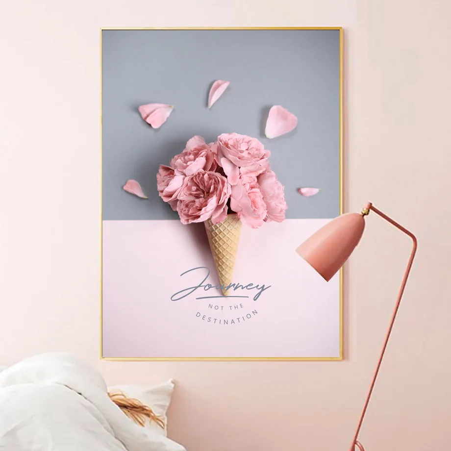 Картина с розовыми цветами Парижская башня кристалл девушка пейзаж настенное