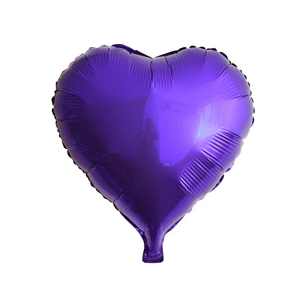 5pcs Purple 5 шт. 18 дюймов Гелиевый шар розовое золото сердце алюминиевая фольга надувные воздушные шары на день рождения бальное свадебное украшение Поставки - Цвет: 5pcs Purple