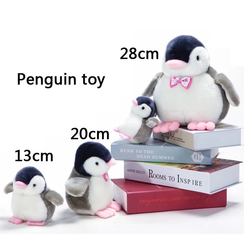 

13cm/28cm high Prince Kawaii Stuffed Plush Penguin Toy Gift For Kid Baby children Birthday Christmas Pompom Animal Doll