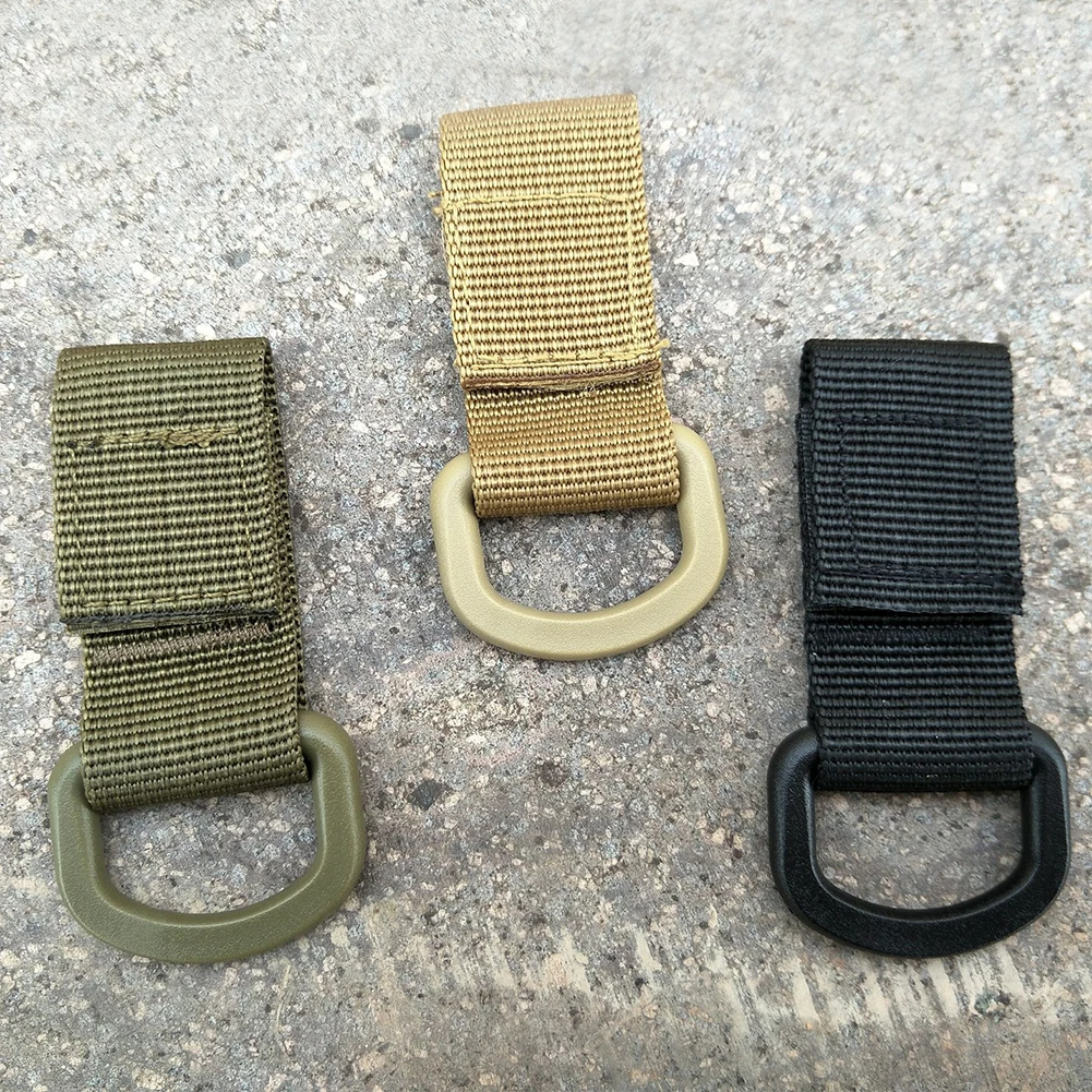 HMOCNV нейлоновый Молле ключ крюк ремень тесьма Пряжка висячий d кольцо карабин