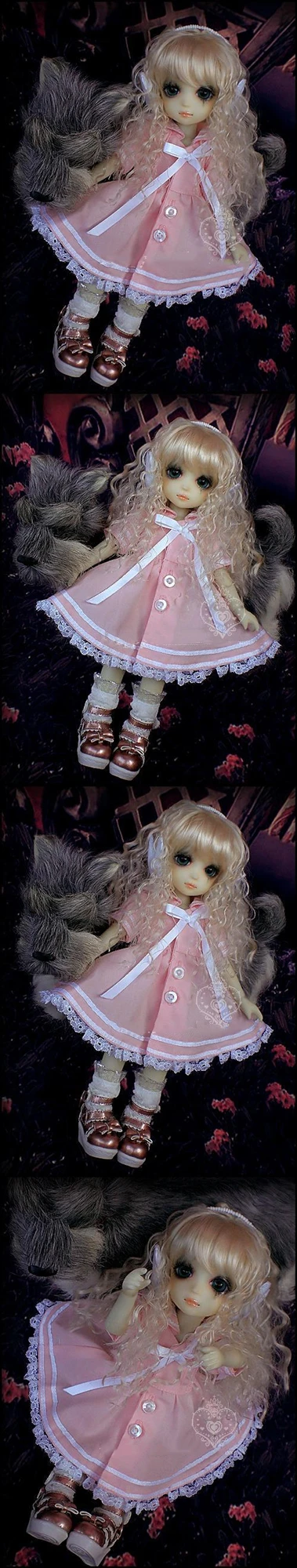 1/6 SD BJD куклы одежда милая розовая Лолита платье для BJD куклы игрушки аксессуары