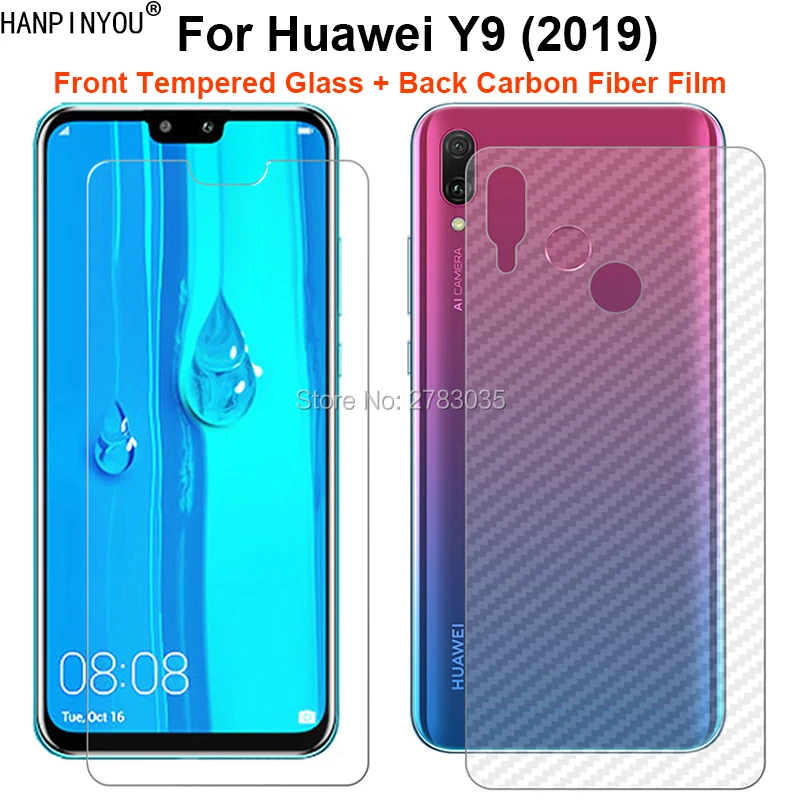 Для Huawei Y9 (2019) 6 5 &quot1 комплект = мягкая задняя пленка из углеродного волокна +
