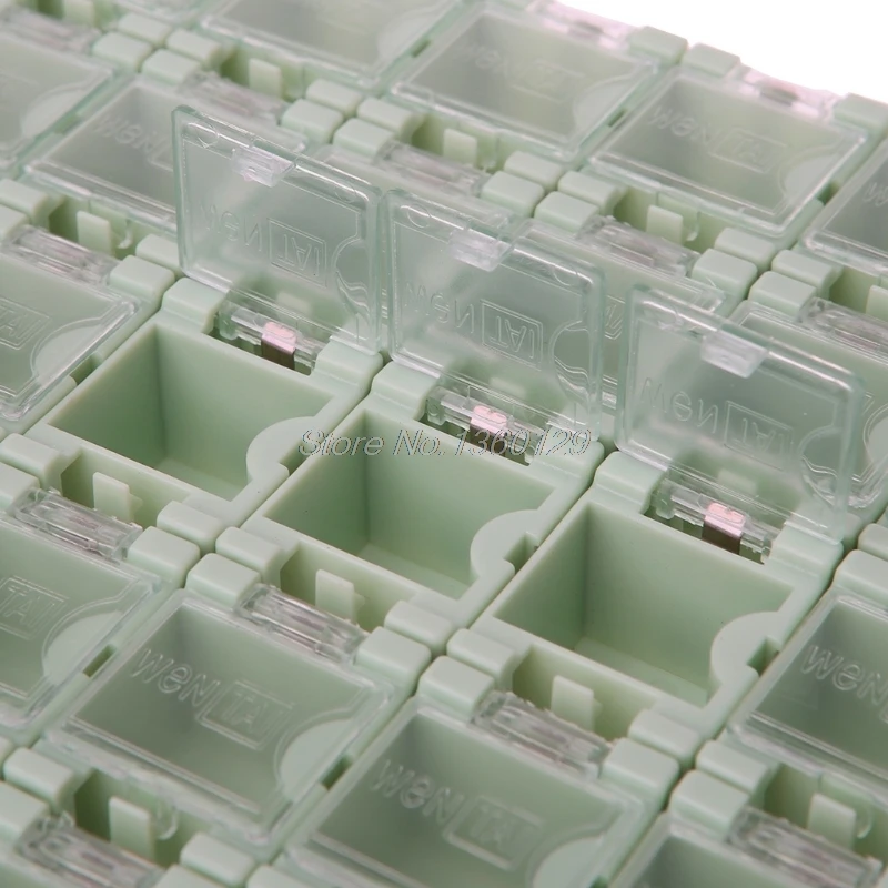 50 шт./компл. SMD SMT электронный компонентный контейнер мини ящики для хранения