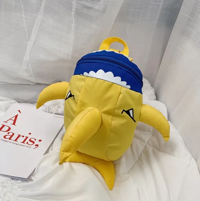 Новый детский рюкзак с милым мультяшным принтом маленькая Акула детские