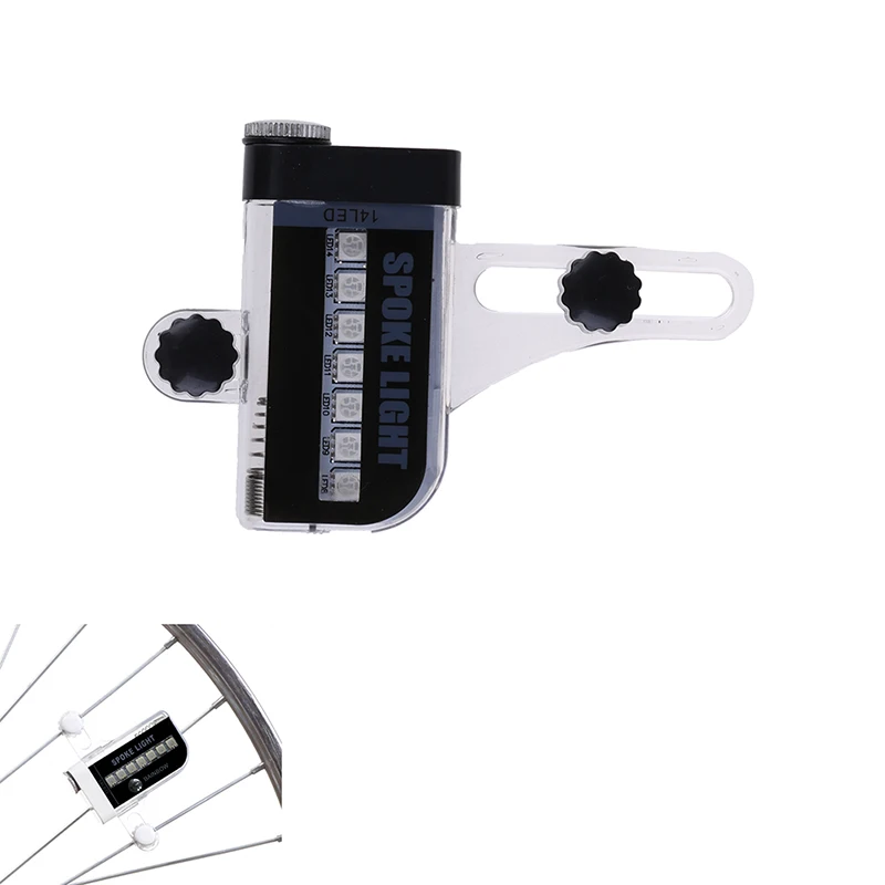Новый двухсторонний 14 LED мотоцикл велосипедный велосипед спицевый свет