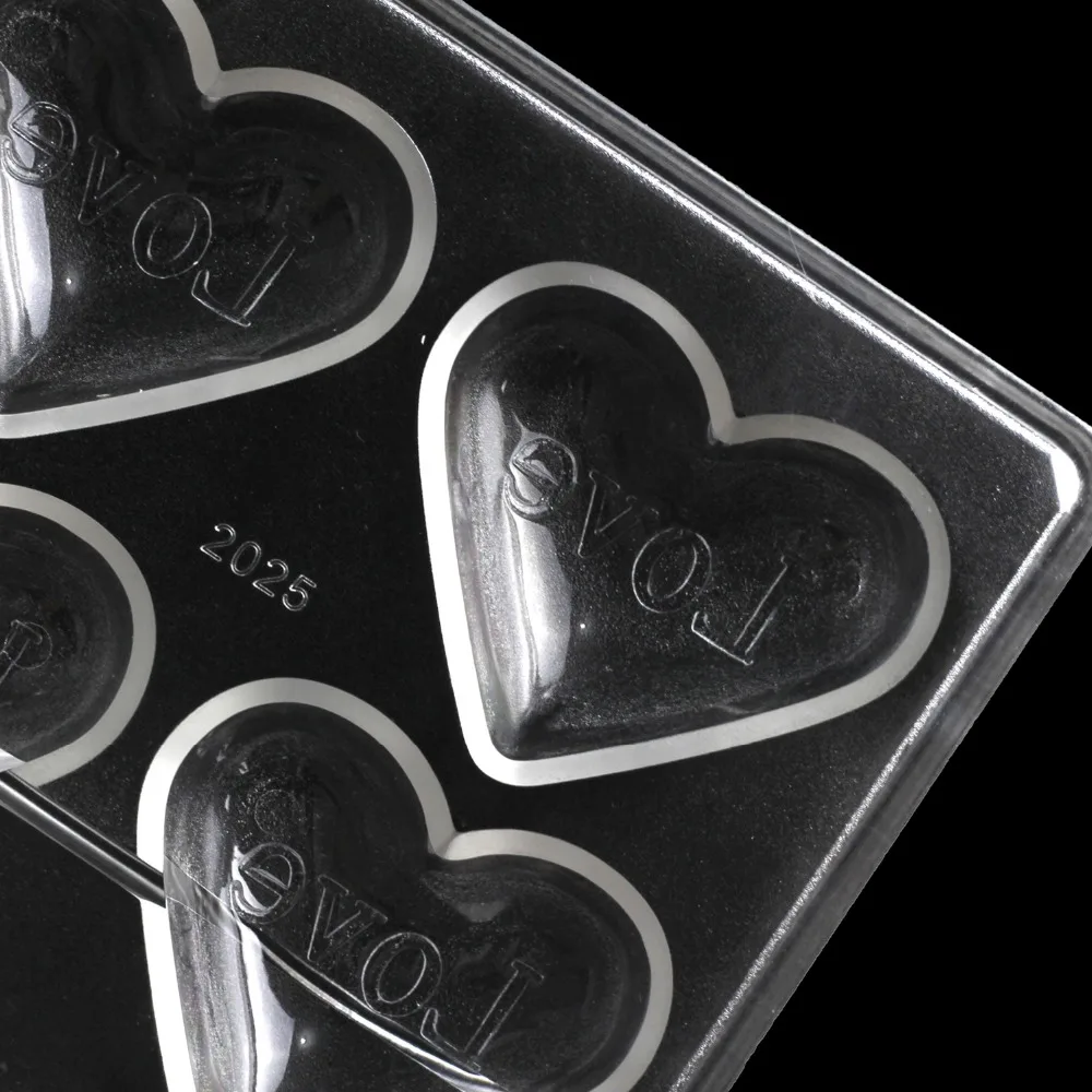 Прозрачные поликарбонатные шоколадные формы 3D love инструменты для украшения