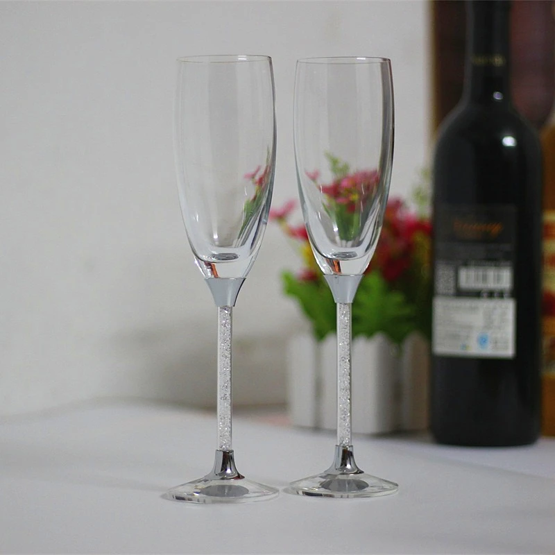 Фото 2020 хрустальные 170 мл Свадебные бокалы для шампанского подарки влюбленных