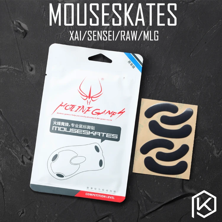 Hotline games 2 компл./упак. коньки для мыши и ножек соревнований золотые steelseries сэнсэй