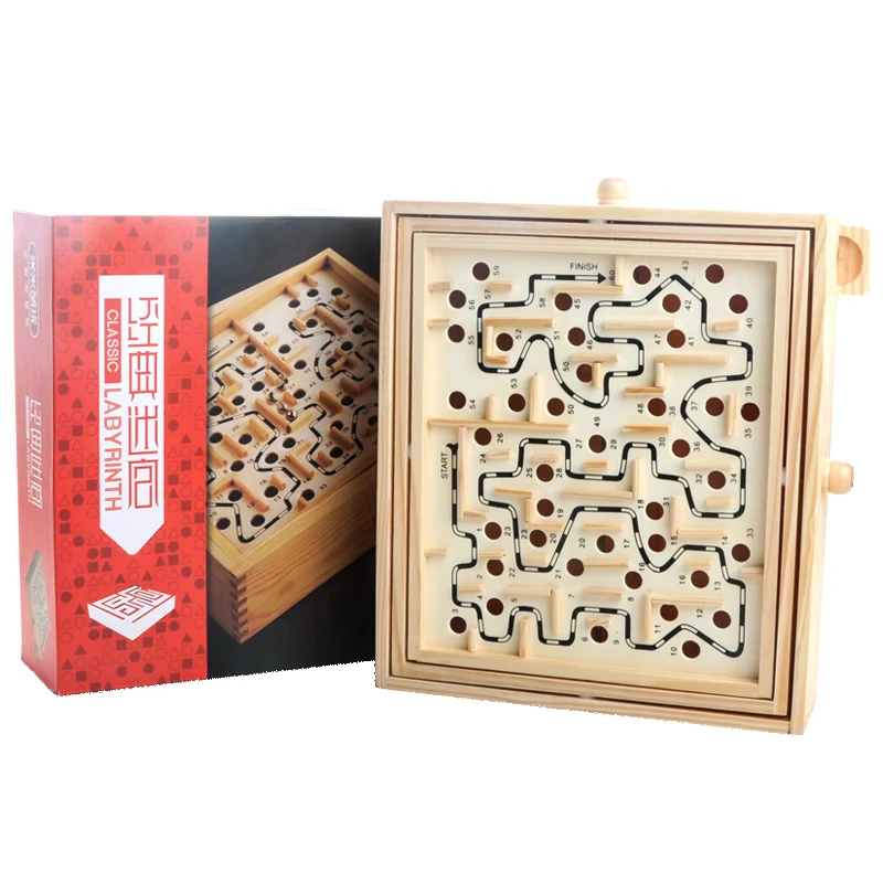 MITOYS 3D головоломка деревянные лабиринтные игрушки доска мяч лабиринт игры игрушки ручной работы детские развивающие Пазлы Размер: 32*28 см