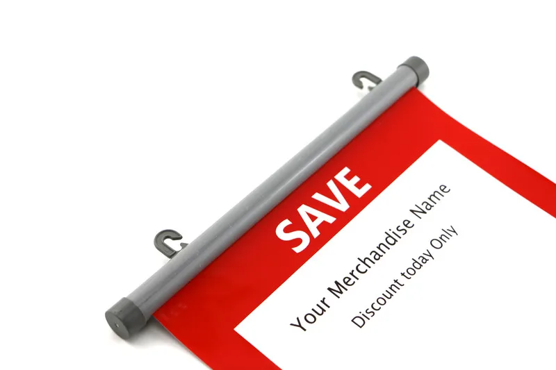 120 см поп ПВХ живопись прокрутки реклама вешалка для плакатов лента Баннер Клип