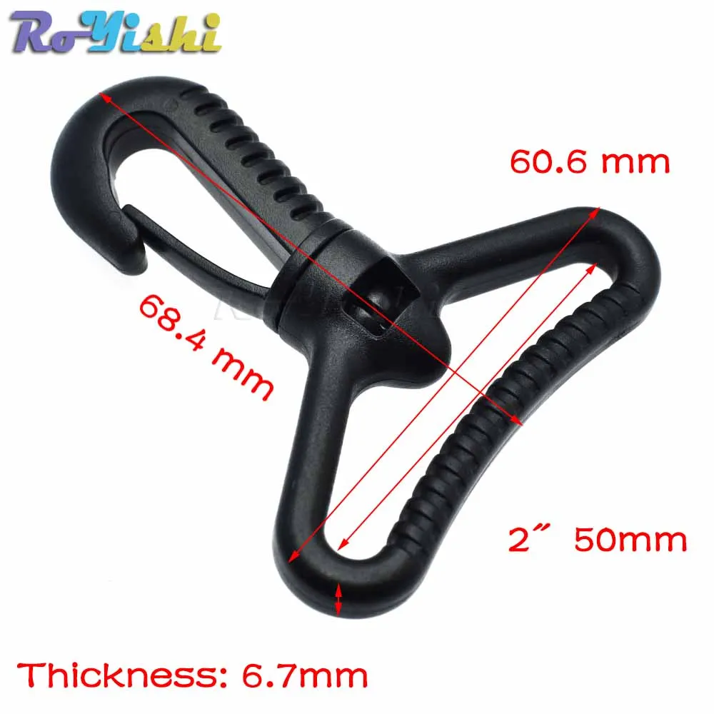 Пластиковые вертлюжные Крючки для ремней сумок ремни брелоков аксессуары