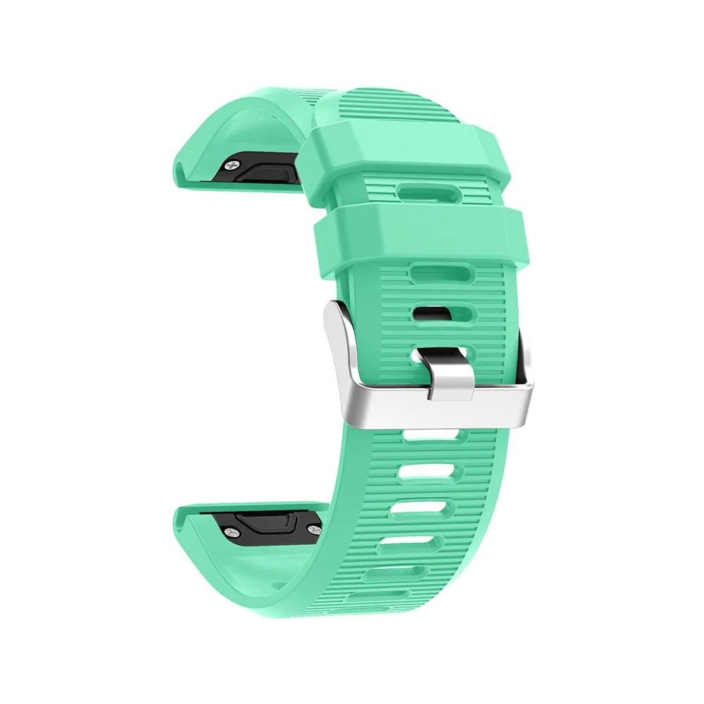Mint Green Fenix 3 ремешок для Garmin fenix 5 ремешок для часов 20 мм 26 мм 22 мм Силиконовые часы с датчиками Fenix5X/Fenix3/3HR Garmin Fenix5/935 5s - Цвет ремешка: Mint Green
