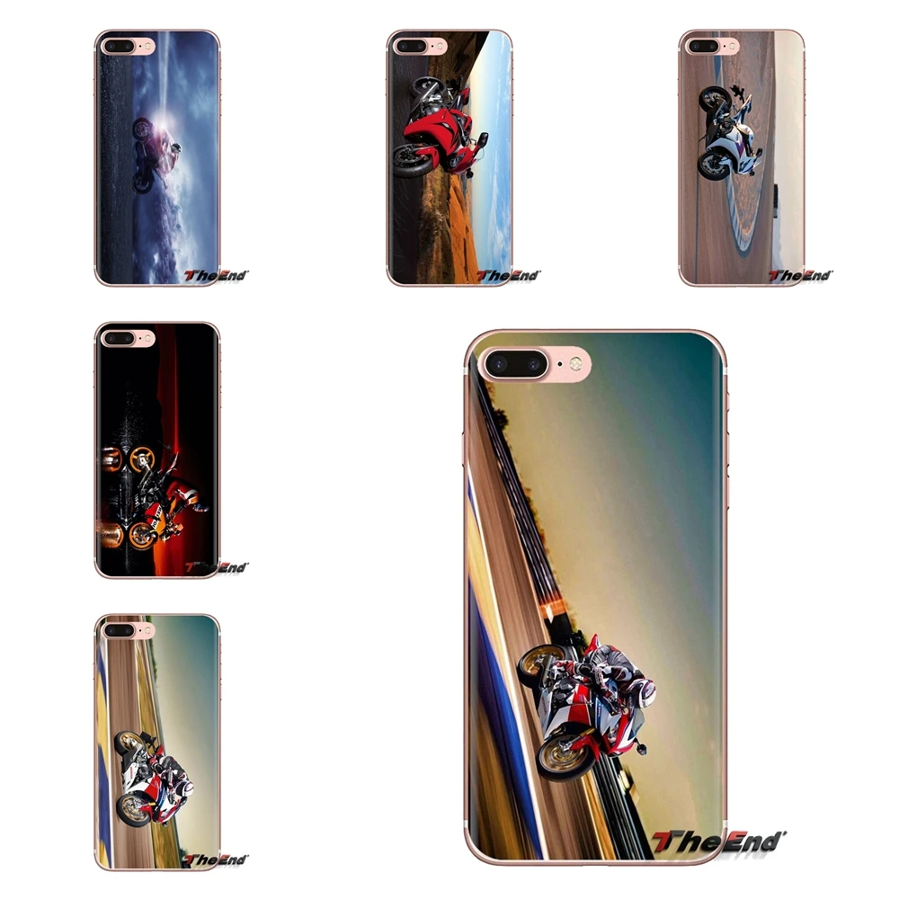 Для Samsung Galaxy S3 S4 S5 Mini S6 S7 Edge S8 S9 S10 Plus Note 3 4 5 8 9 Honda CBR1000rr велосипедные прозрачные