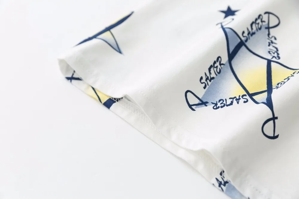 JKKUCOCO Print five-pointed star tees tops Hot Shirt Cotton T-shirt Women t shirt Short Sleeve O-neck Casual t-shirts XS-XL | Женская