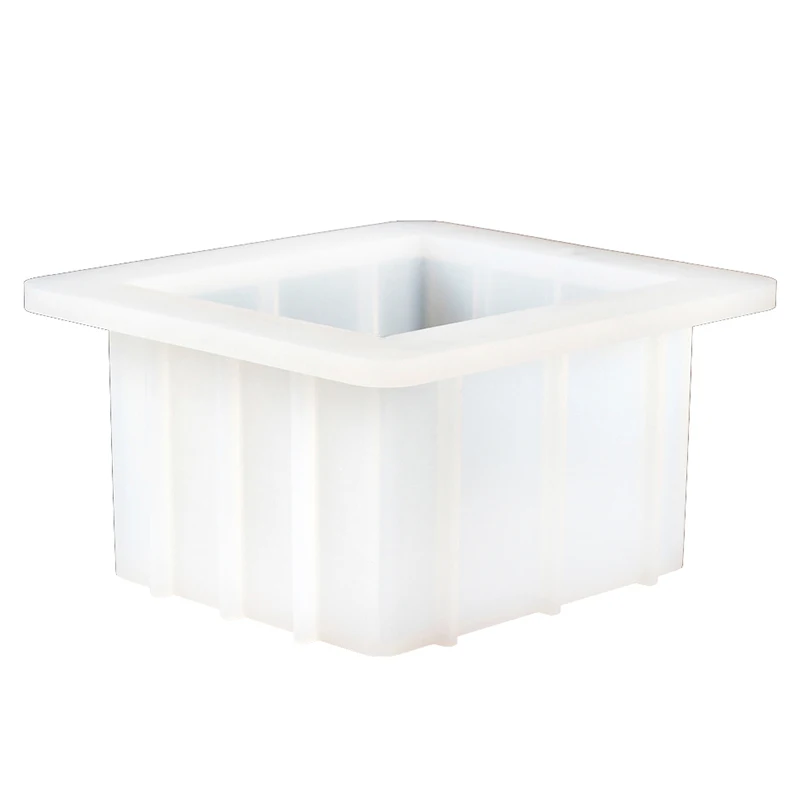 

Boowan Nicole Small Square Silicone Soap Mold White Bar Soap Making Moulds