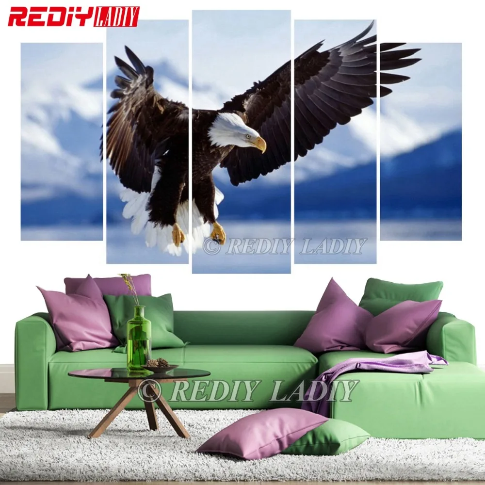 REDIY LADIY Триптих алмазной вышивки DIY Алмазная картина крестиком дух орла панели, Модульная картина художественные изделия для стен