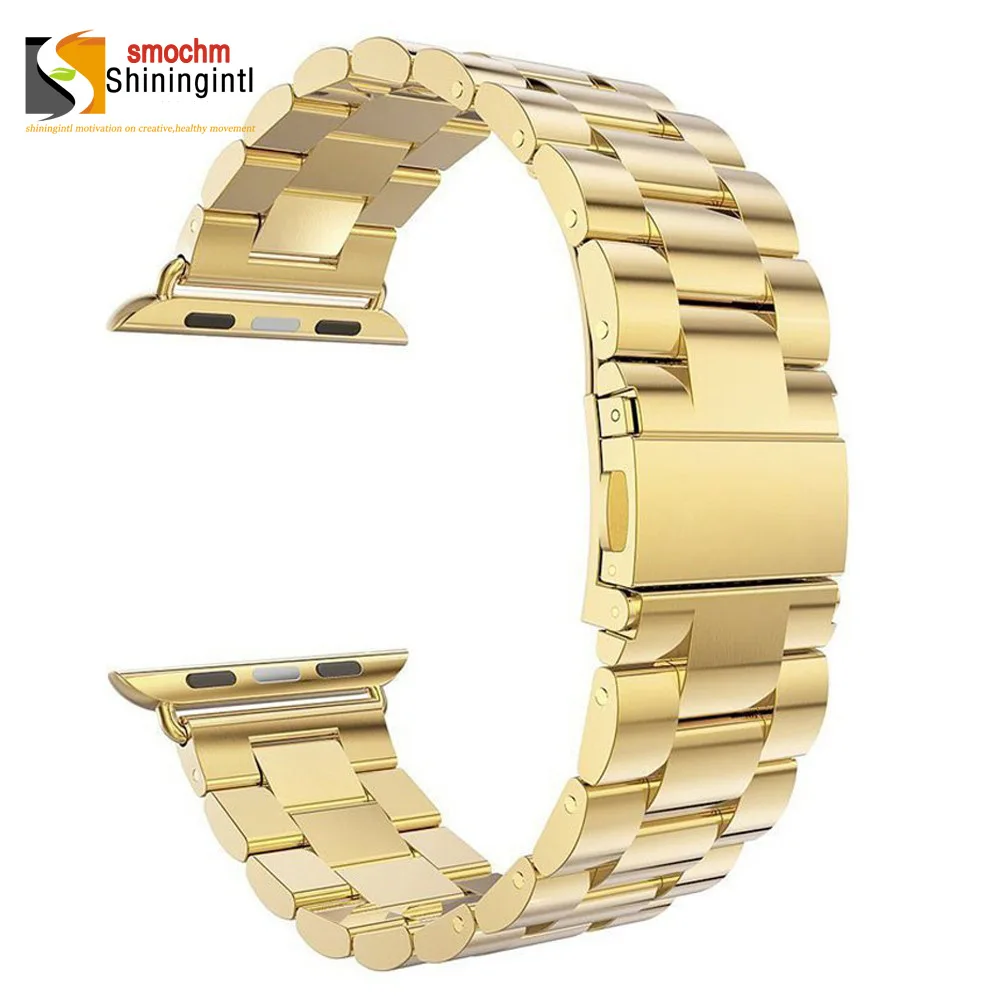 Ремешок Smochm из нержавеющей стали для наручных часов Apple Watch / Sport /edition 38 мм 42