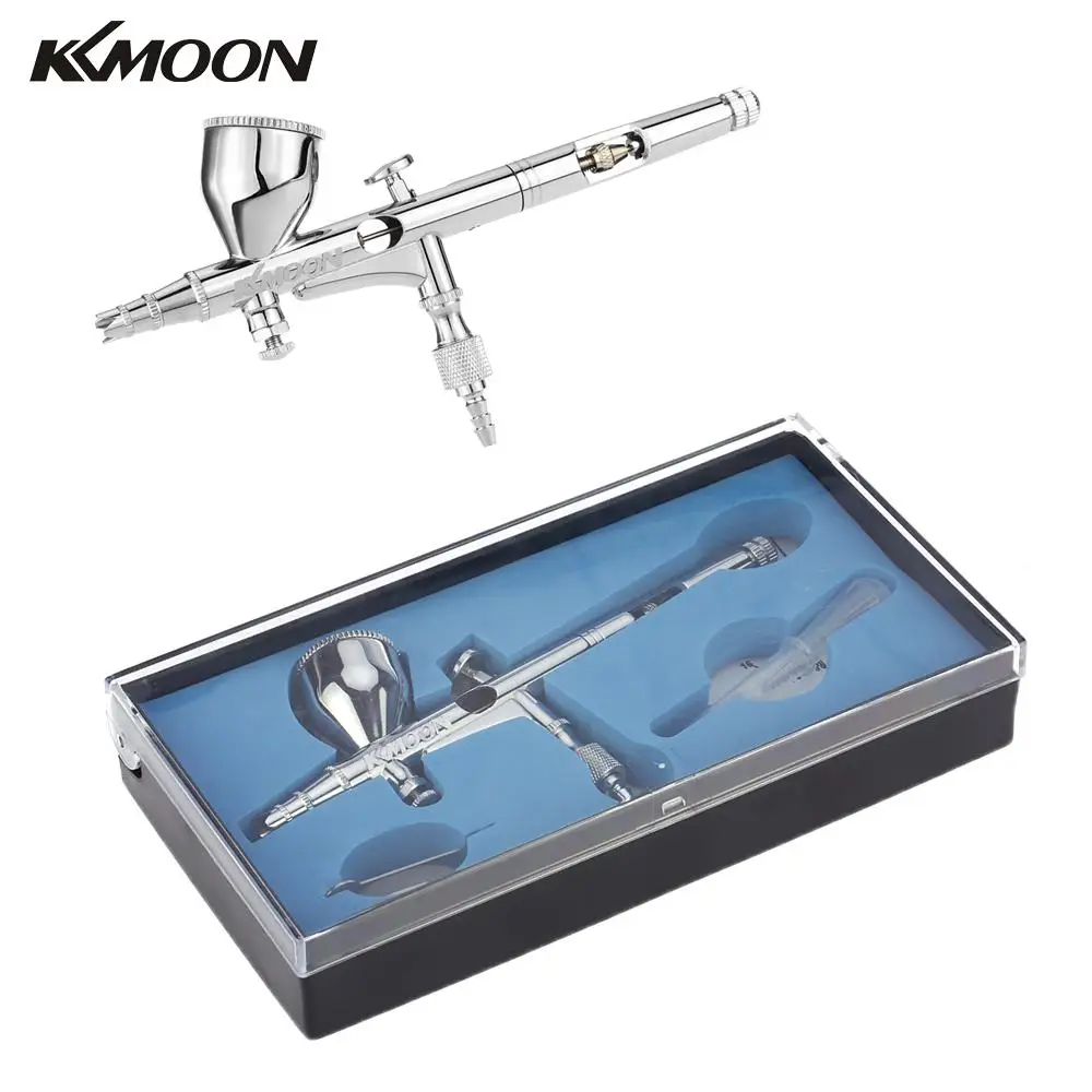 KKmoon 0 2mm 9cc самотеком двойного действия Аэрограф набор для нейл Арта Краски ing