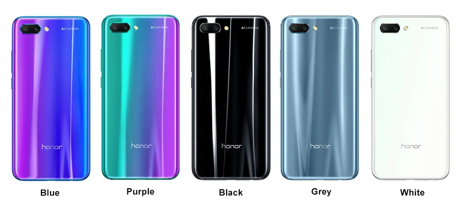 Глобальная прошивка Honor 10 5,8" 4 Гб ОЗУ 128 Гб ПЗУ Kirin 970 двойная камера 24 МП 3400 мАч 24 Мп Android 8,1 NFC мобильный телефон